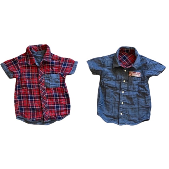 Reversible Toddler shirt short sleeve TANOSHIINA 25 by JUNK STORE - Picture 1 of 6